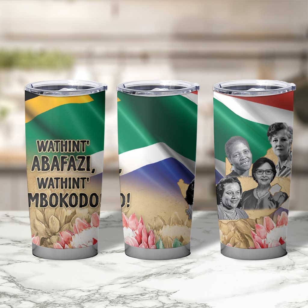 South African Women Mobilisation Tumbler Cup Wathint Abafazi Wathint Imbokodo - Wonder Print Shop