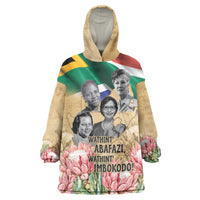 South African Women Mobilisation Wearable Blanket Hoodie Wathint Abafazi Wathint Imbokodo - Wonder Print Shop