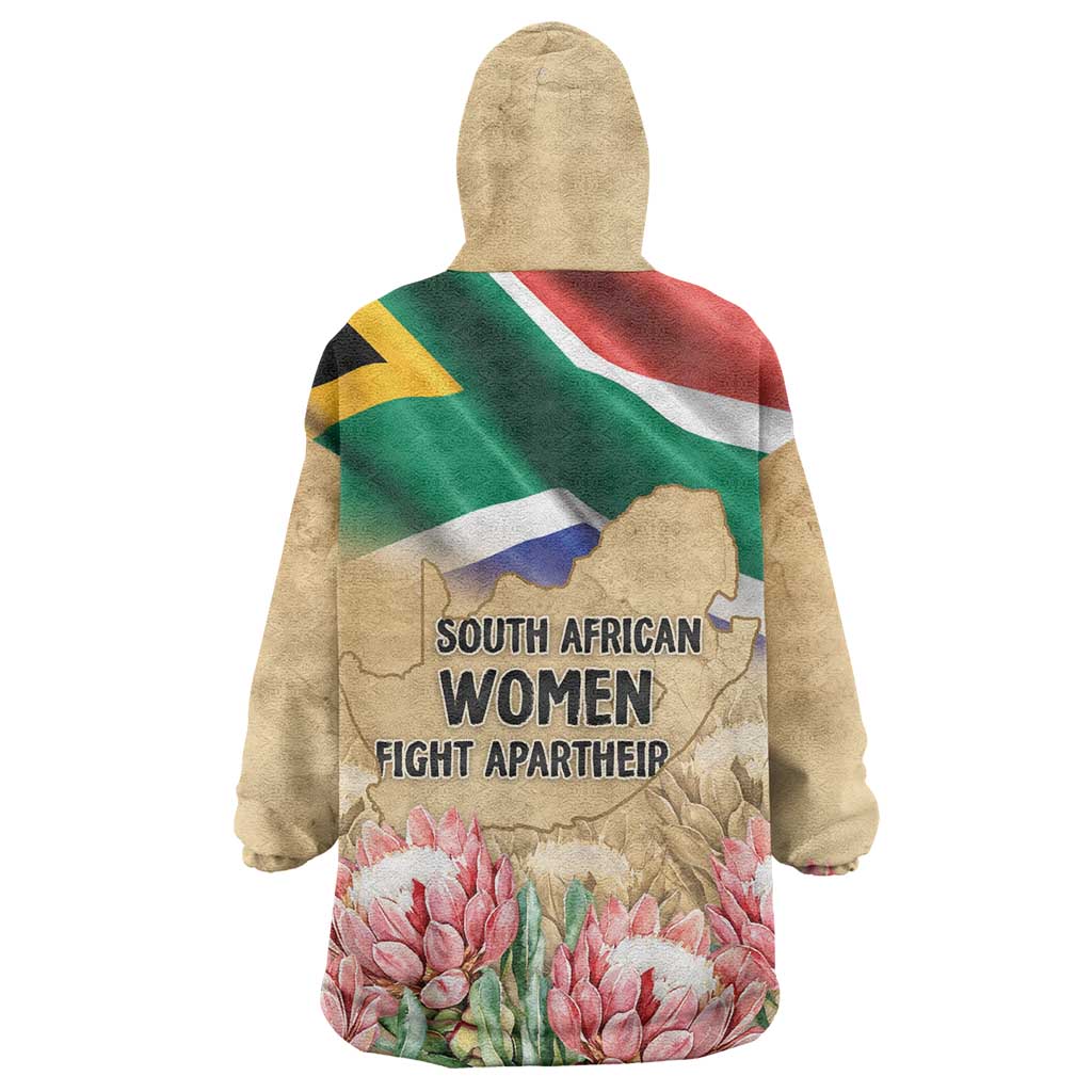 South African Women Mobilisation Wearable Blanket Hoodie Wathint Abafazi Wathint Imbokodo - Wonder Print Shop