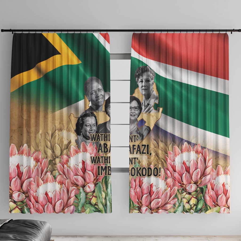 South African Women Mobilisation Window Curtain Wathint Abafazi Wathint Imbokodo - Wonder Print Shop
