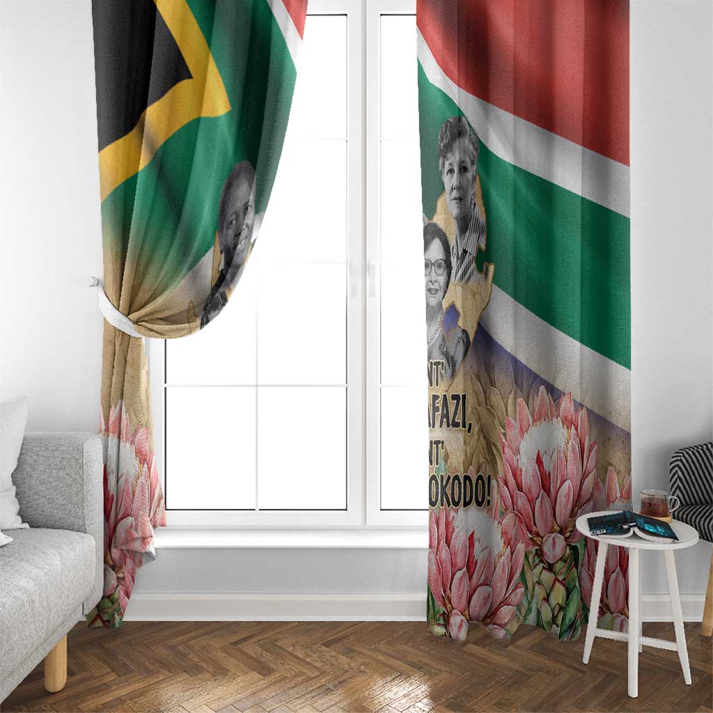 South African Women Mobilisation Window Curtain Wathint Abafazi Wathint Imbokodo - Wonder Print Shop