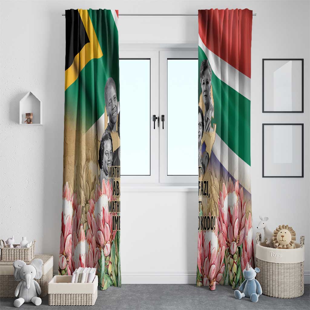 South African Women Mobilisation Window Curtain Wathint Abafazi Wathint Imbokodo - Wonder Print Shop