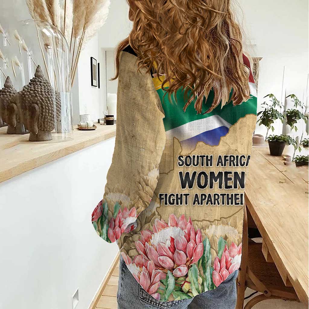 South African Women Mobilisation Women Casual Shirt Wathint Abafazi Wathint Imbokodo - Wonder Print Shop