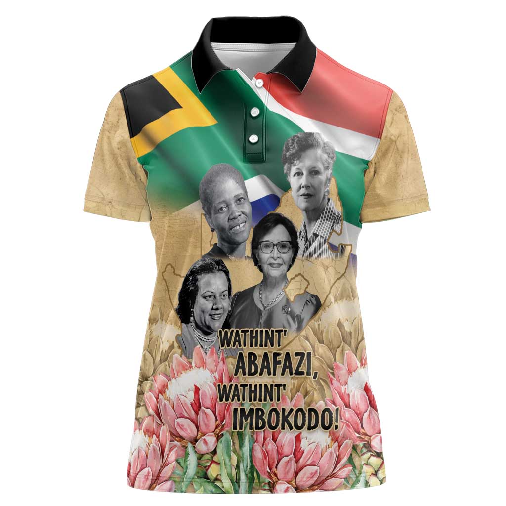 South African Women Mobilisation Women Polo Shirt Wathint Abafazi Wathint Imbokodo - Wonder Print Shop