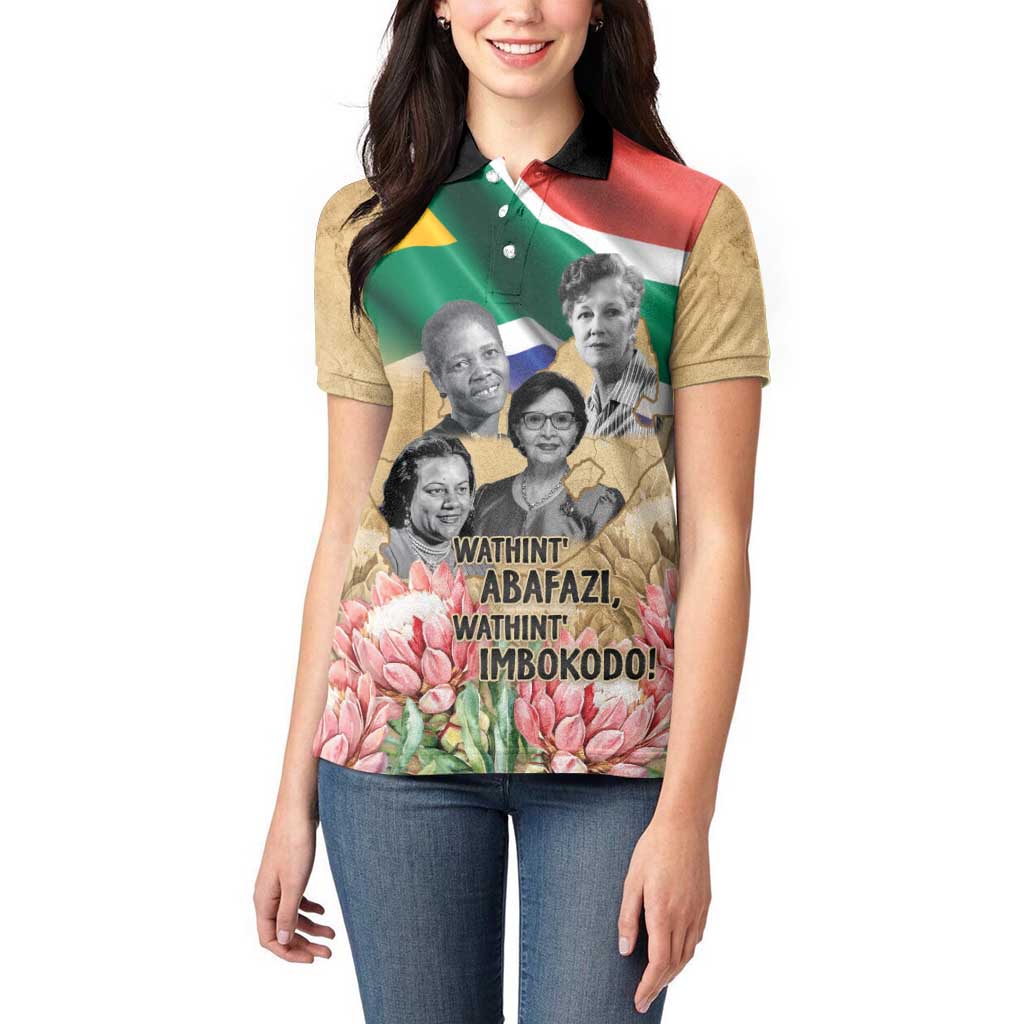 South African Women Mobilisation Women Polo Shirt Wathint Abafazi Wathint Imbokodo - Wonder Print Shop