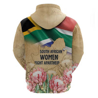 South African Women Mobilisation Zip Hoodie Wathint Abafazi Wathint Imbokodo - Wonder Print Shop