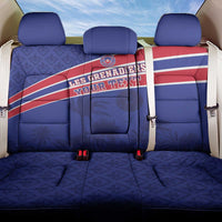 Custom Haiti Football Back Car Seat Cover Les Grenadiers - Royal Palm - Wonder Print Shop