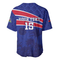 Custom Haiti Football Baseball Jersey Les Grenadiers - Royal Palm - Wonder Print Shop