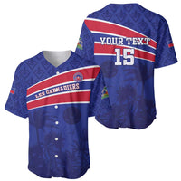 Custom Haiti Football Baseball Jersey Les Grenadiers - Royal Palm - Wonder Print Shop
