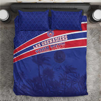 Custom Haiti Football Bedding Set Les Grenadiers - Royal Palm - Wonder Print Shop