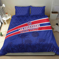 Custom Haiti Football Bedding Set Les Grenadiers - Royal Palm - Wonder Print Shop