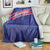 Custom Haiti Football Blanket Les Grenadiers - Royal Palm