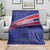 Custom Haiti Football Blanket Les Grenadiers - Royal Palm