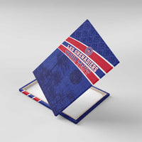 Custom Haiti Football Canvas Wall Art Les Grenadiers - Royal Palm - Wonder Print Shop