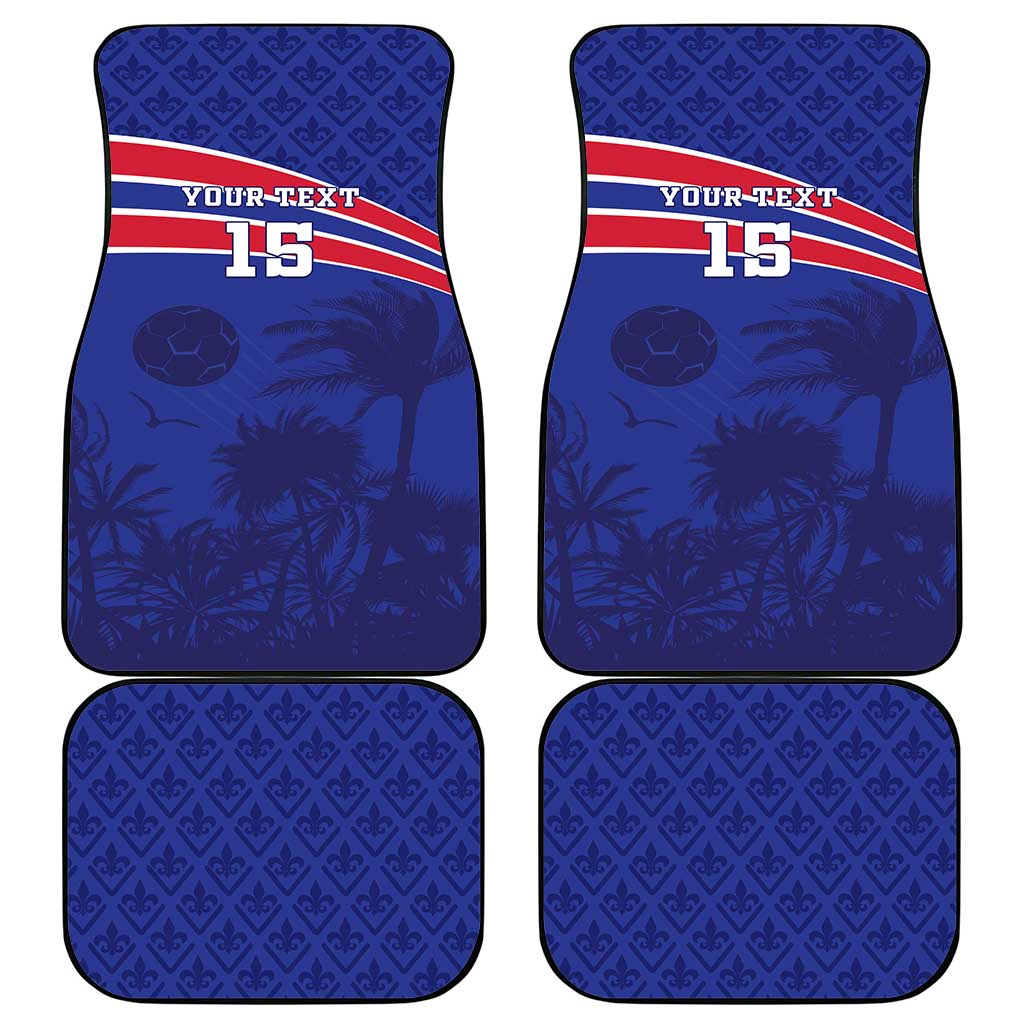 Custom Haiti Football Car Mats Les Grenadiers - Royal Palm - Wonder Print Shop
