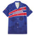 Custom Haiti Football Family Matching Mermaid Dress and Hawaiian Shirt Les Grenadiers - Royal Palm - Wonder Print Shop