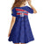 Custom Haiti Football Family Matching Summer Maxi Dress and Hawaiian Shirt Les Grenadiers - Royal Palm - Wonder Print Shop