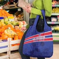 Custom Haiti Football Grocery Bag Les Grenadiers - Royal Palm
