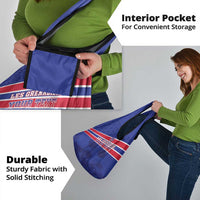 Custom Haiti Football Grocery Bag Les Grenadiers - Royal Palm