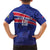 Custom Haiti Football Kid Hawaiian Shirt Les Grenadiers - Royal Palm - Wonder Print Shop