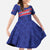 Custom Haiti Football Kid Short Sleeve Dress Les Grenadiers - Royal Palm - Wonder Print Shop