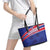 Custom Haiti Football Leather Tote Bag Les Grenadiers - Royal Palm - Wonder Print Shop