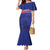 Custom Haiti Football Mermaid Dress Les Grenadiers - Royal Palm - Wonder Print Shop