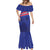 Custom Haiti Football Mermaid Dress Les Grenadiers - Royal Palm - Wonder Print Shop
