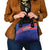 Custom Haiti Football Shoulder Handbag Les Grenadiers - Royal Palm