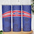 Custom Haiti Football Skinny Tumbler Les Grenadiers - Royal Palm - Wonder Print Shop
