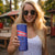 Custom Haiti Football Skinny Tumbler Les Grenadiers - Royal Palm - Wonder Print Shop