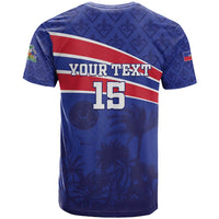 Custom Haiti Football T Shirt Les Grenadiers - Royal Palm - Wonder Print Shop