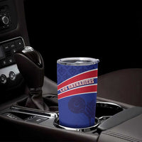 Custom Haiti Football Tumbler Cup Les Grenadiers - Royal Palm - Wonder Print Shop