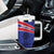 Custom Haiti Football Tumbler With Handle Les Grenadiers - Royal Palm - Wonder Print Shop