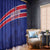 Custom Haiti Football Window Curtain Les Grenadiers - Royal Palm - Wonder Print Shop
