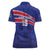 Custom Haiti Football Women Polo Shirt Les Grenadiers - Royal Palm - Wonder Print Shop