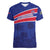 Custom Haiti Football Women V-Neck T-Shirt Les Grenadiers - Royal Palm - Wonder Print Shop
