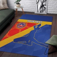 Custom Haiti Football Area Rug Neg Marron Go Ayiti - Wonder Print Shop