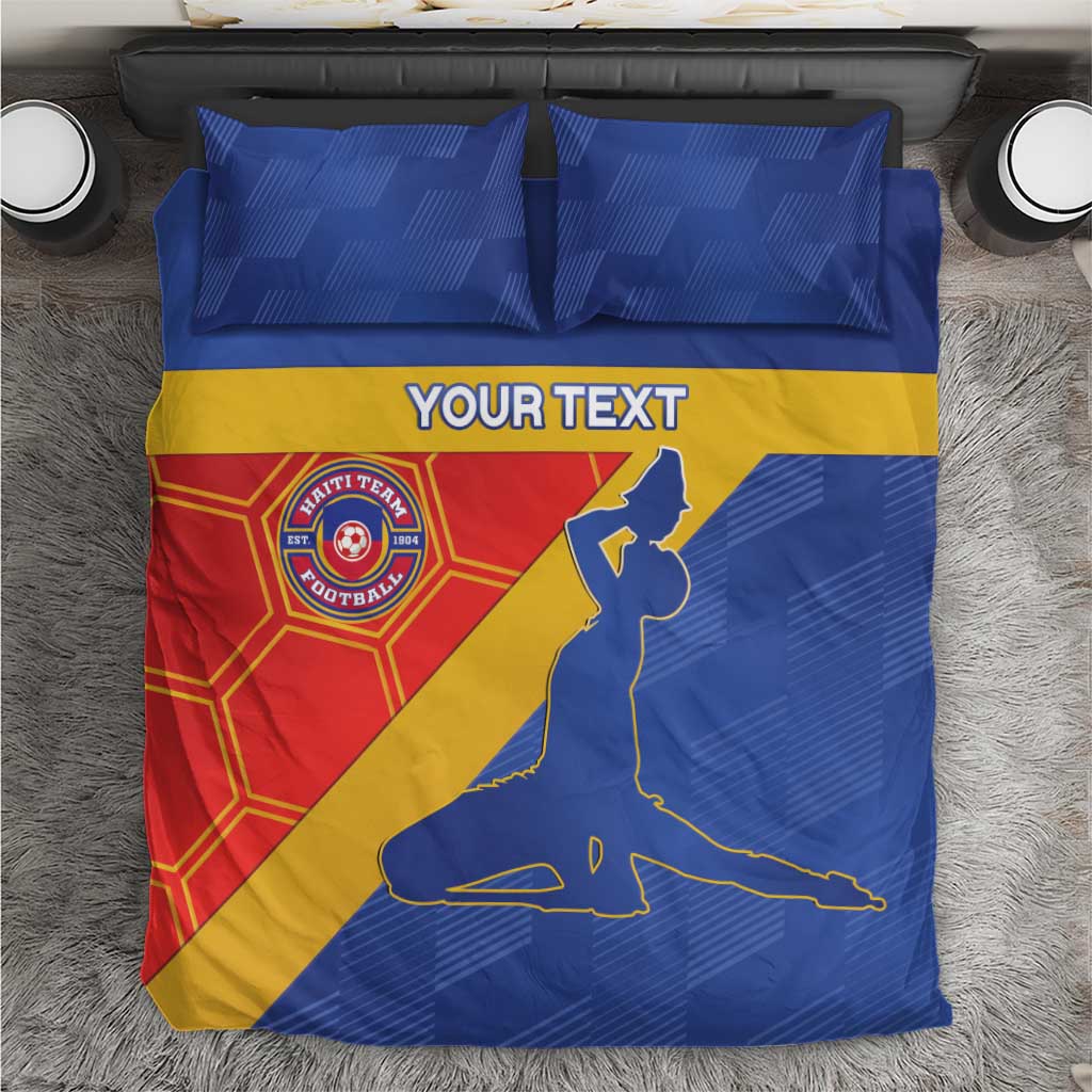 Custom Haiti Football Bedding Set Neg Marron Go Ayiti - Wonder Print Shop