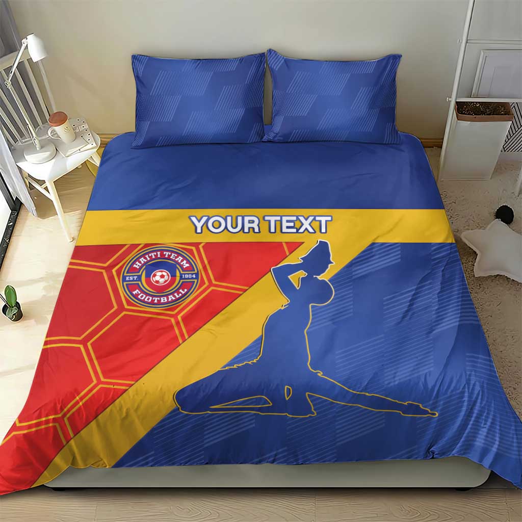 Custom Haiti Football Bedding Set Neg Marron Go Ayiti - Wonder Print Shop