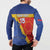 Custom Haiti Football Button Sweatshirt Neg Marron Go Ayiti - Wonder Print Shop