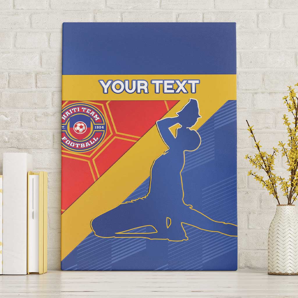 Custom Haiti Football Canvas Wall Art Neg Marron Go Ayiti - Wonder Print Shop
