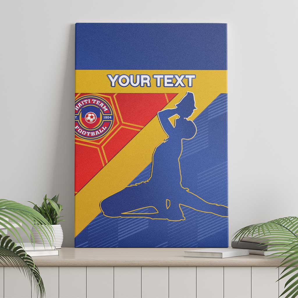 Custom Haiti Football Canvas Wall Art Neg Marron Go Ayiti - Wonder Print Shop
