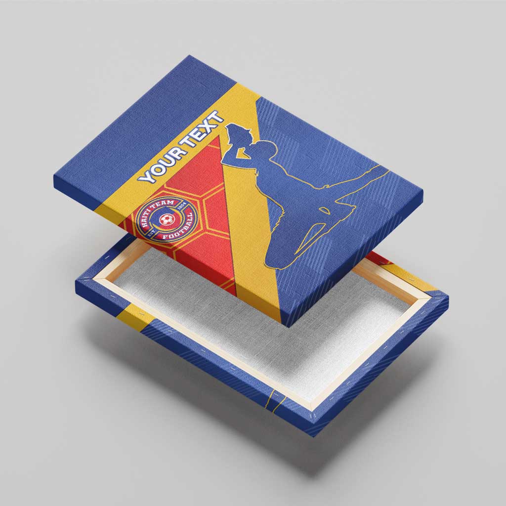 Custom Haiti Football Canvas Wall Art Neg Marron Go Ayiti - Wonder Print Shop