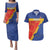 Custom Haiti Football Couples Matching Puletasi and Hawaiian Shirt Neg Marron Go Ayiti - Wonder Print Shop