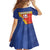 Custom Haiti Football Family Matching Off Shoulder Maxi Dress and Hawaiian Shirt Neg Marron Go Ayiti - Wonder Print Shop