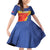 Custom Haiti Football Family Matching Off Shoulder Short Dress and Hawaiian Shirt Neg Marron Go Ayiti - Wonder Print Shop