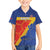 Custom Haiti Football Family Matching Off Shoulder Short Dress and Hawaiian Shirt Neg Marron Go Ayiti - Wonder Print Shop