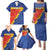 Custom Haiti Football Family Matching Puletasi and Hawaiian Shirt Neg Marron Go Ayiti - Wonder Print Shop