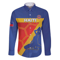Custom Haiti Football Family Matching Puletasi and Hawaiian Shirt Neg Marron Go Ayiti - Wonder Print Shop